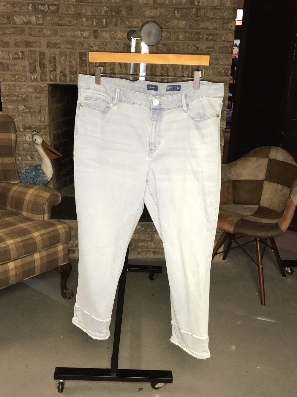 J. Jill Cropped Light Blue Ankle Jeans